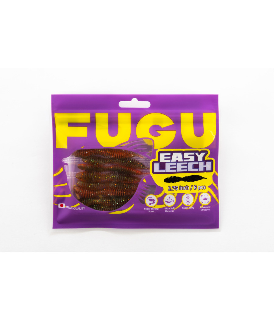 Gumy FUGU EASY LEECH 2,75″” 8szt kol 059 TPE rozciągliwe okoniowe
