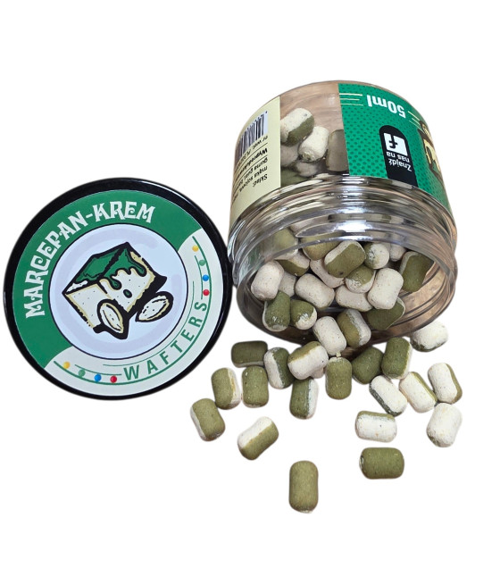 KULKI MAGIC FEEDER MARCEPAN-KREM WAFTERS DUMBELLS 7mm biało-zielone
