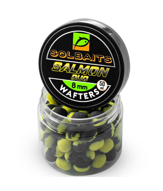 KULKI WAFTERS SALMON DUO SOLBAITS black-yellow 8mm 50ml