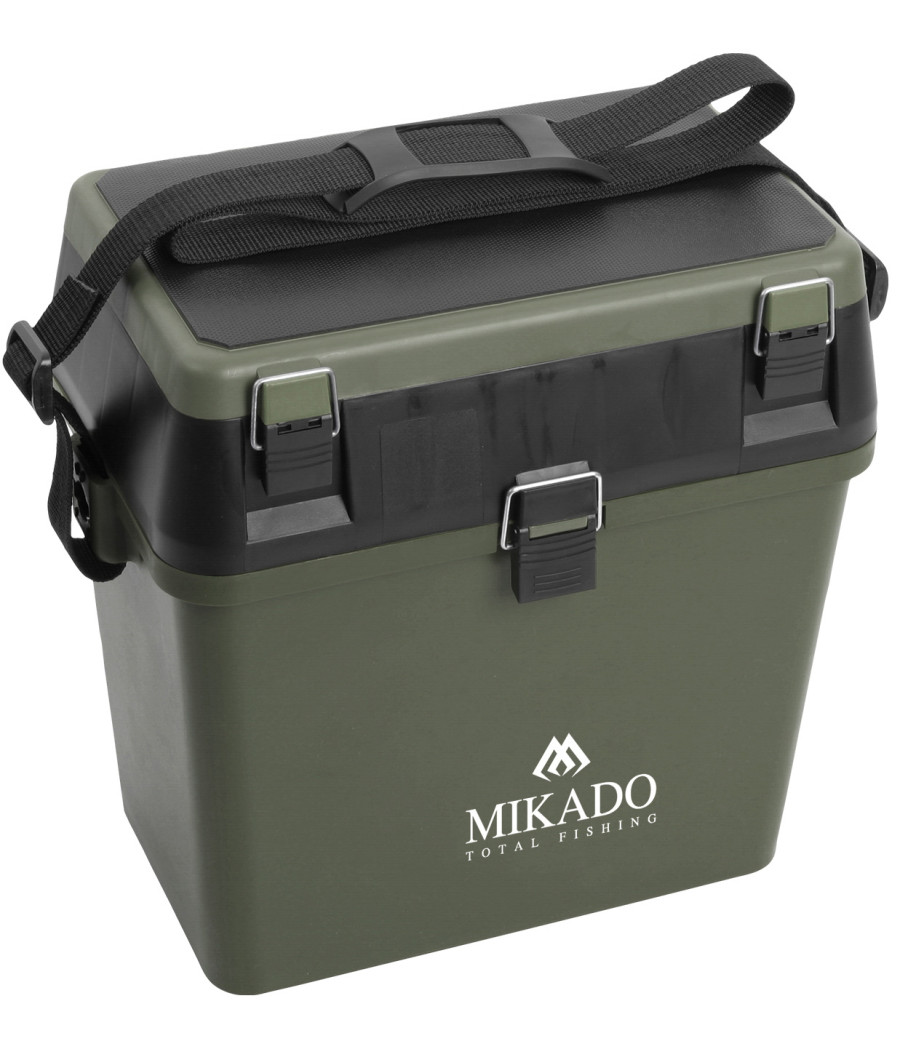 SKRZYNKA SIEDZISKO 37x24x37.5cm ZIELONA Mikado Podlodowa Do Siedzenia