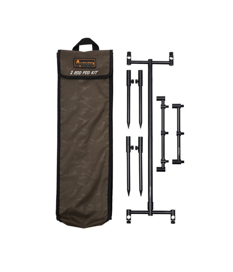 ROD POD Prologic Avenger 2 rod na 2 wędki kit & carry case + Pokrowiec
