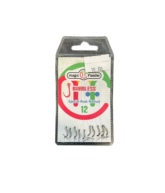 Przypony Magic Feeder Haczyki wędkarskie wiązane bezzadziorowe 14 0,20mm 10szt