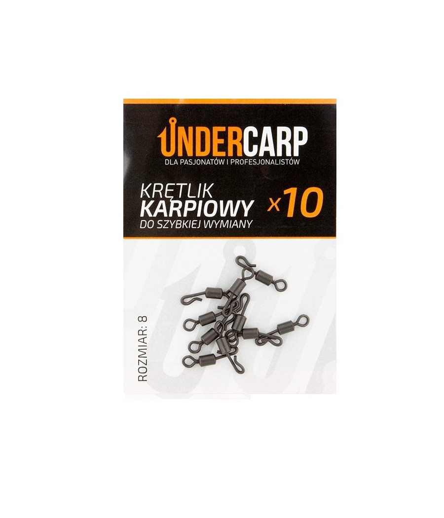 Krętlik karpiowy do szybkiej wymiany roz 8 UnderCarp 10szt