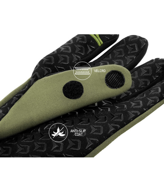 Rękawice Zimowe Wędkarskie Delphin RWR Free roz XL