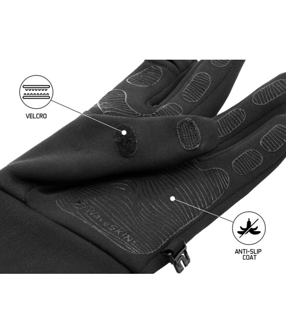 Rękawice Zimowe Wędkarskie Delphin BlackWAY Free roz XL