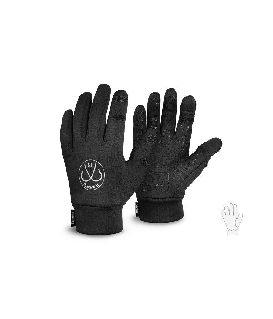 Rękawice Zimowe Wędkarskie Delphin BlackWAY Free roz XL