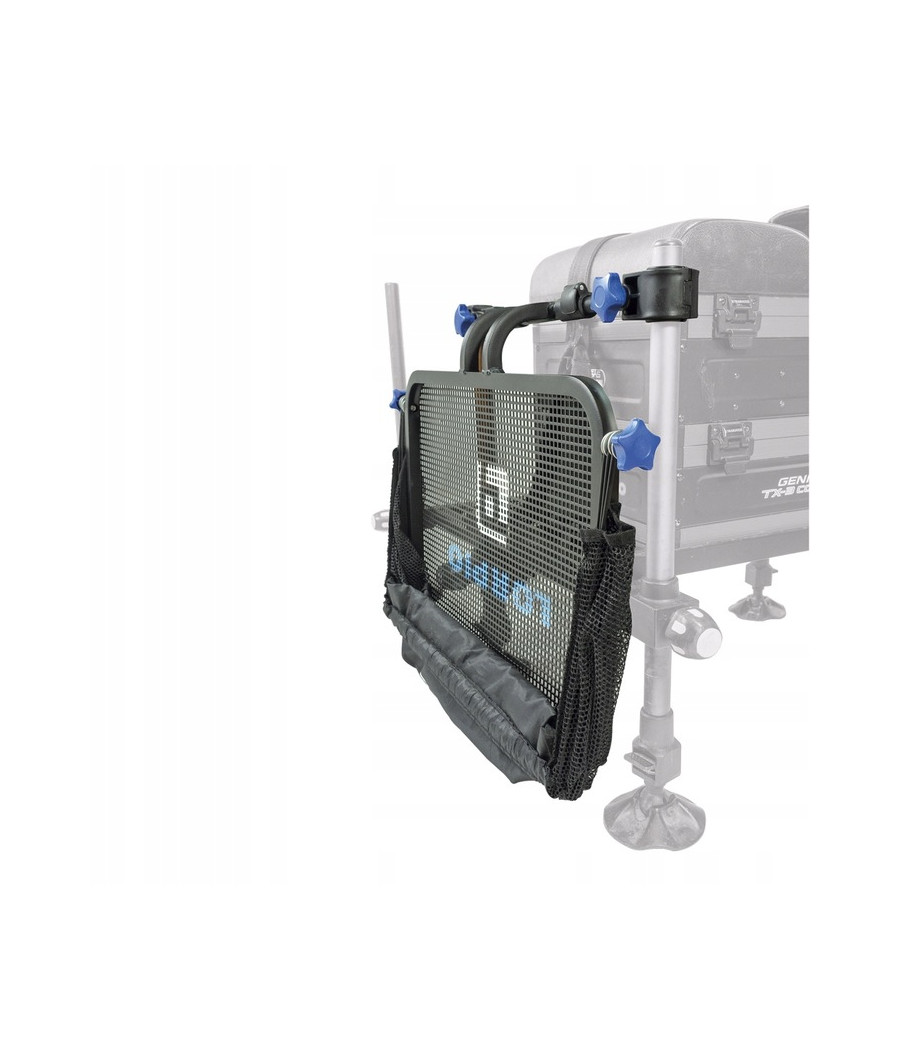 Tacka Półka boczna z parawanem podpórka LORPIO Master Tray 500 Pro 50x30cm uchwyt na nogę Ø 25,30,36 mm