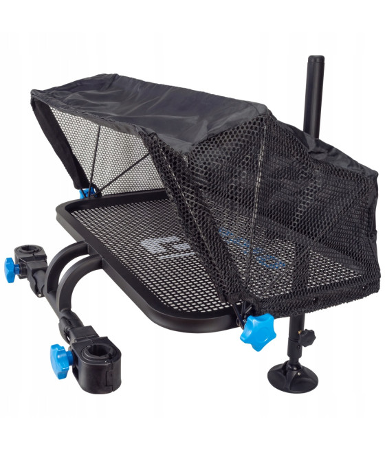 Tacka Półka boczna z parawanem podpórka LORPIO Master Tray 500 Pro 50x30cm uchwyt na nogę Ø 25,30,36 mm