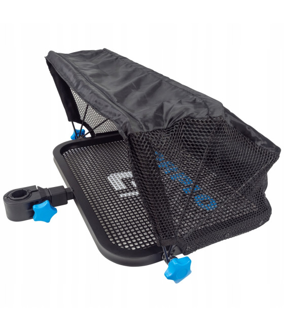 Tacka Półka boczna z parawanem LORPIO Master Tray 400 40x30cm uchwyt na nogę Ø 25,30,36 mm