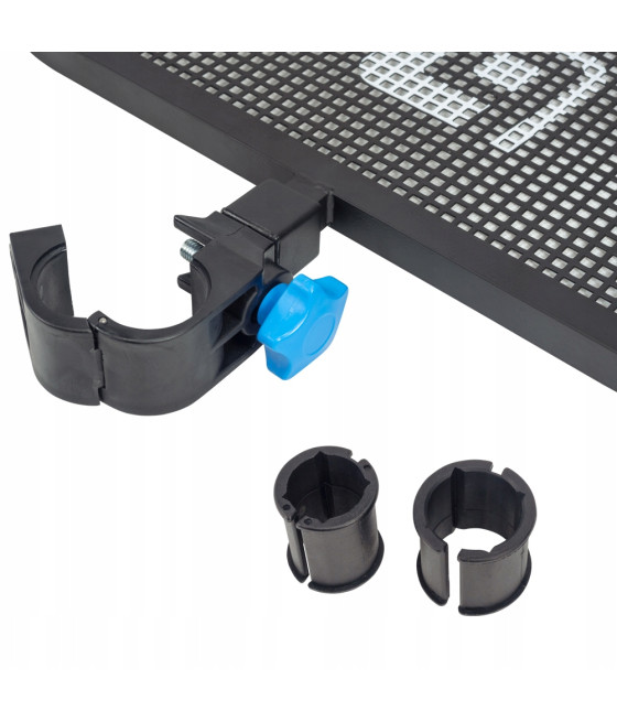 Tacka Półka boczna z parawanem LORPIO Master Tray 400 40x30cm uchwyt na nogę Ø 25,30,36 mm