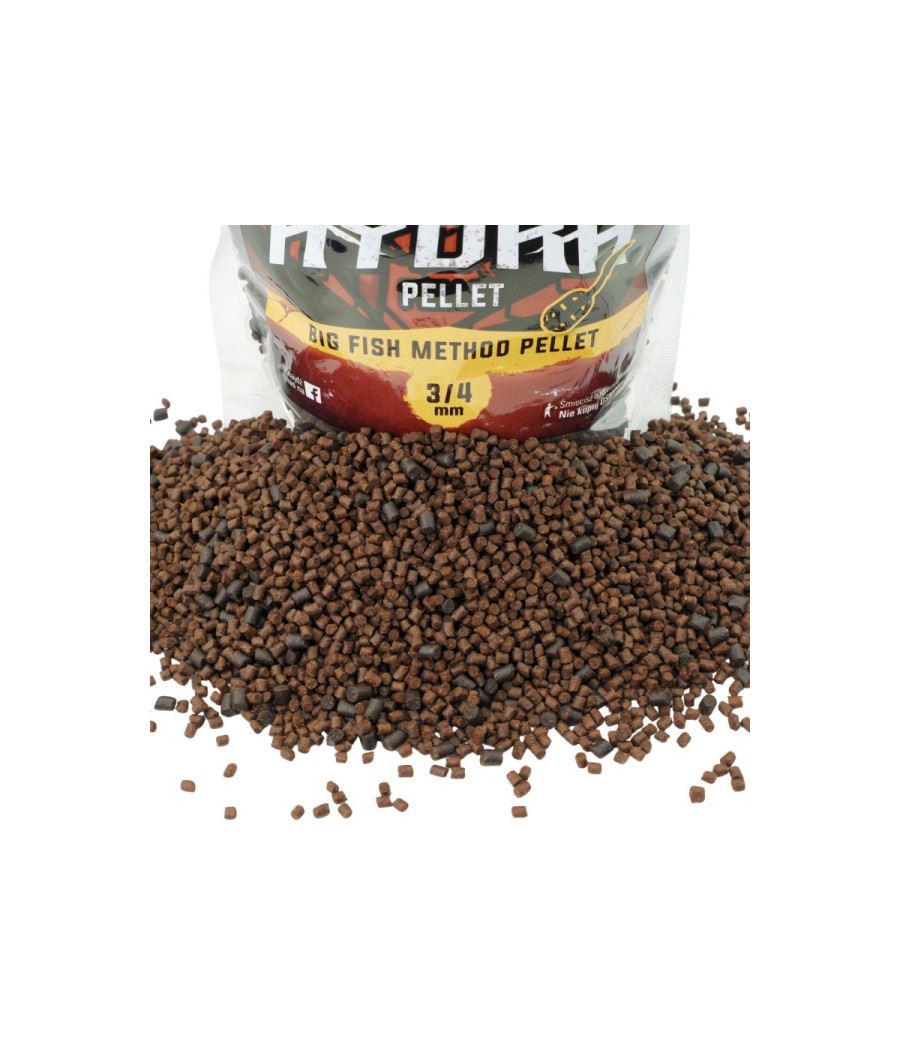 Pellet zanętowy OSMO BIG FISH HYDRA PELLET 3/4mm - 800g ciemny