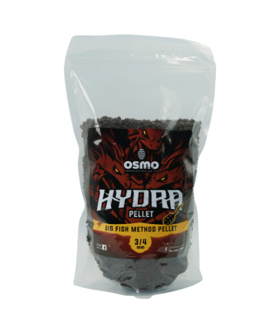 Pellet zanętowy OSMO BIG FISH HYDRA PELLET 3/4mm - 800g ciemny