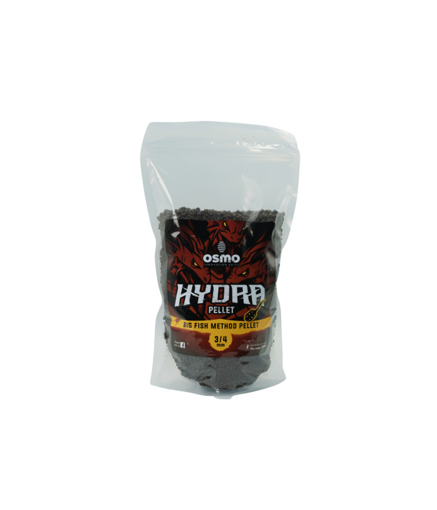 Pellet zanętowy OSMO BIG FISH HYDRA PELLET 3/4mm - 800g ciemny