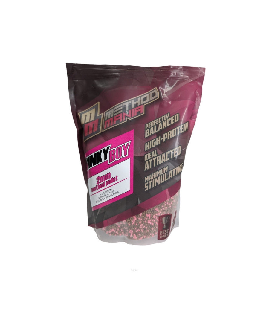 Pellet zanętowy Method Mania 900g 2mm - Pinky Boy różowy