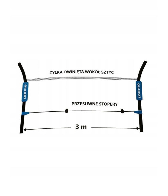 Zestaw do mierzenia odległości kijki Lorpio 100 cm