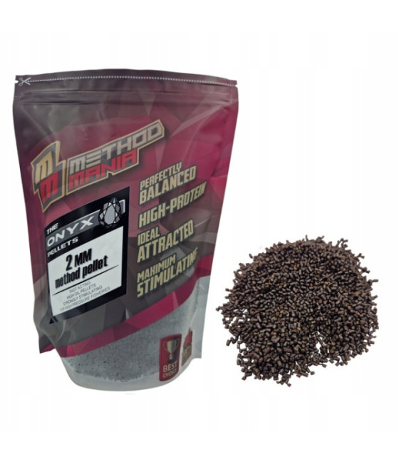 Pellet zanętowy Method Mania 900g 2mm - Onyx ciemny czarny