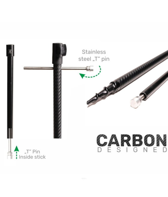 Podpórka Carbonowa Zfish z wiertłem 60cm - 110cm