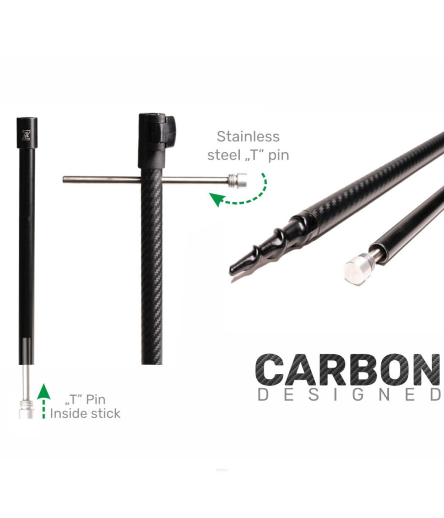 Podpórka Carbonowa Zfish z wiertłem 50-90cm
