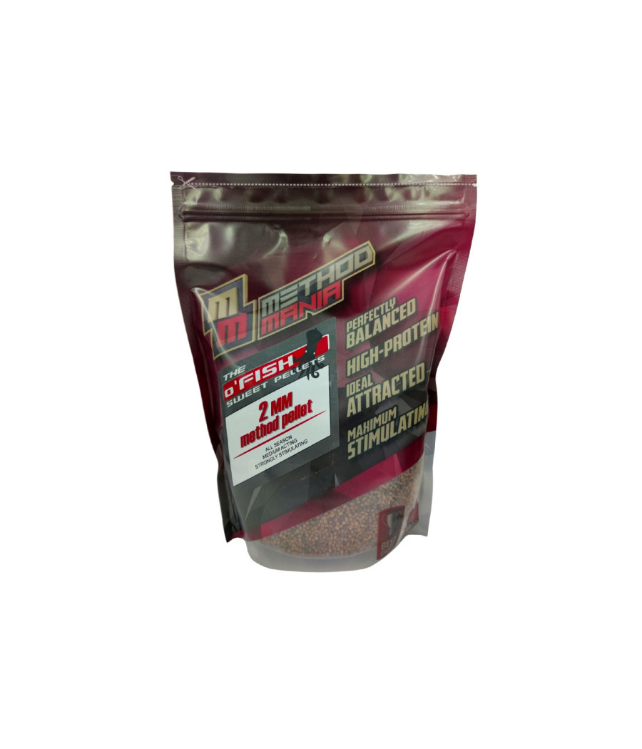 Pellet zanętowy Method Mania 900g 2mm - O'fish Sweet Pellet zanętowy Method Mania 900g 2mm - O'fish Sweet