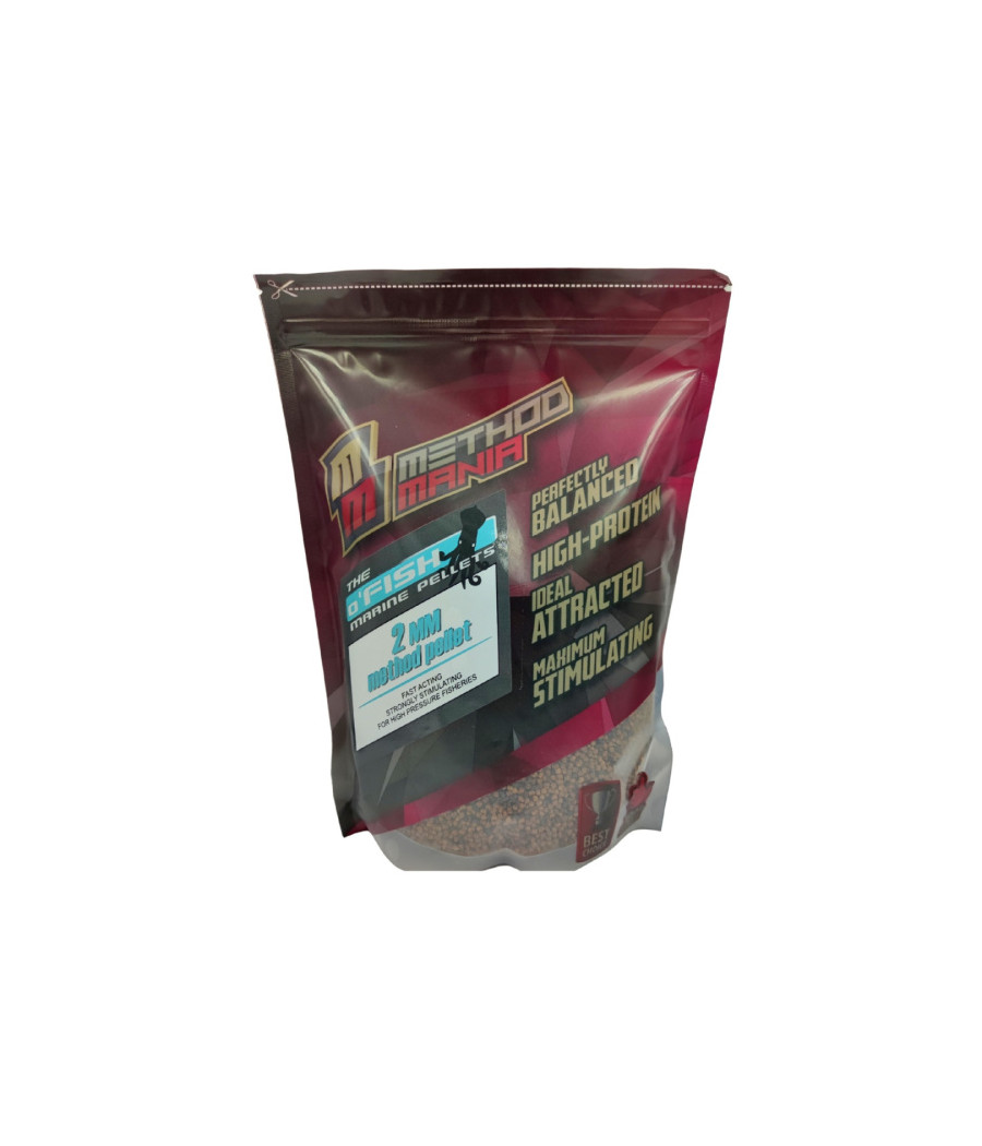 Pellet zanętowy Method Mania 900g 2mm - O'fish Marine Pellet zanętowy Method Mania 900g 2mm - O'fish Marine