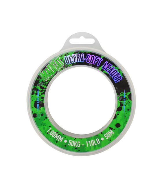 Ultra-Soft Mono Leader 50m 1,00mm 50kg TRANSPARENT MADCAT