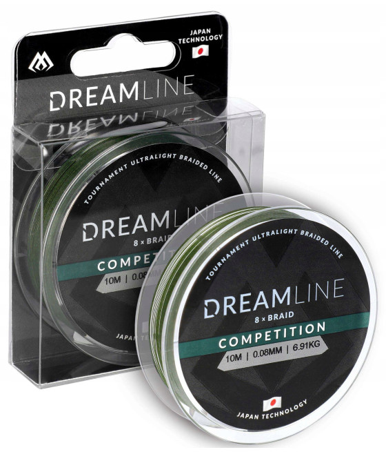 Plecionka Przyponowa DREAMLINE COMPETITION x8 green 0,10 mm/10m Mikado
