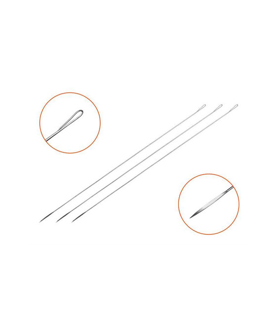 Igła do przewlekania żywca żywcowa 18 cm 3 szt Fishy Delphin