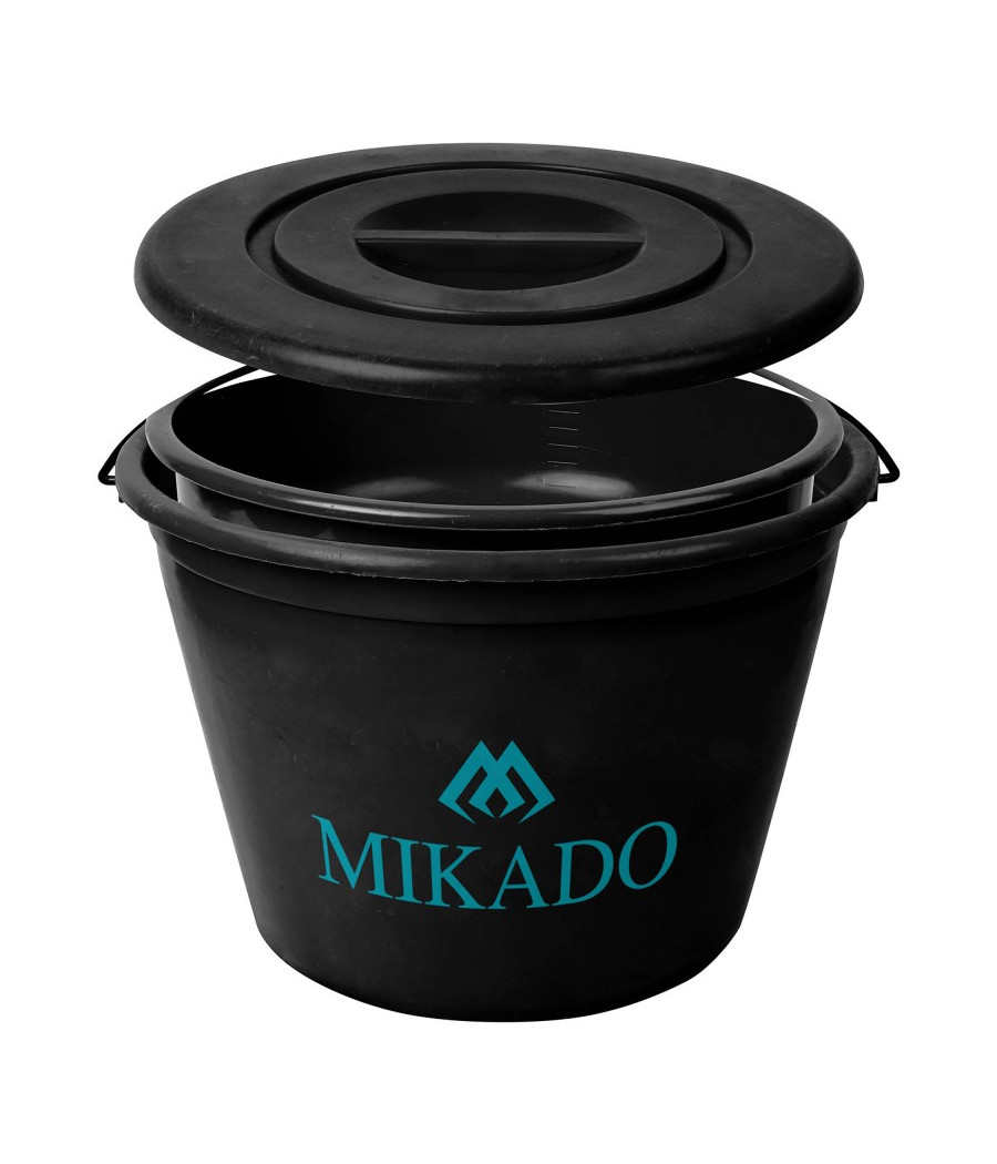 Wiadro Zanętowe Wędkarskie Mikado Miska I Pokrywka 25l