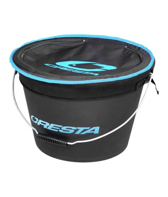 KOMPLET WIADRO + MISKA + PRZYKRYWKA ZAPIĘCIE ZAMEK Cresta BAIT BUCKET COMBO 25L