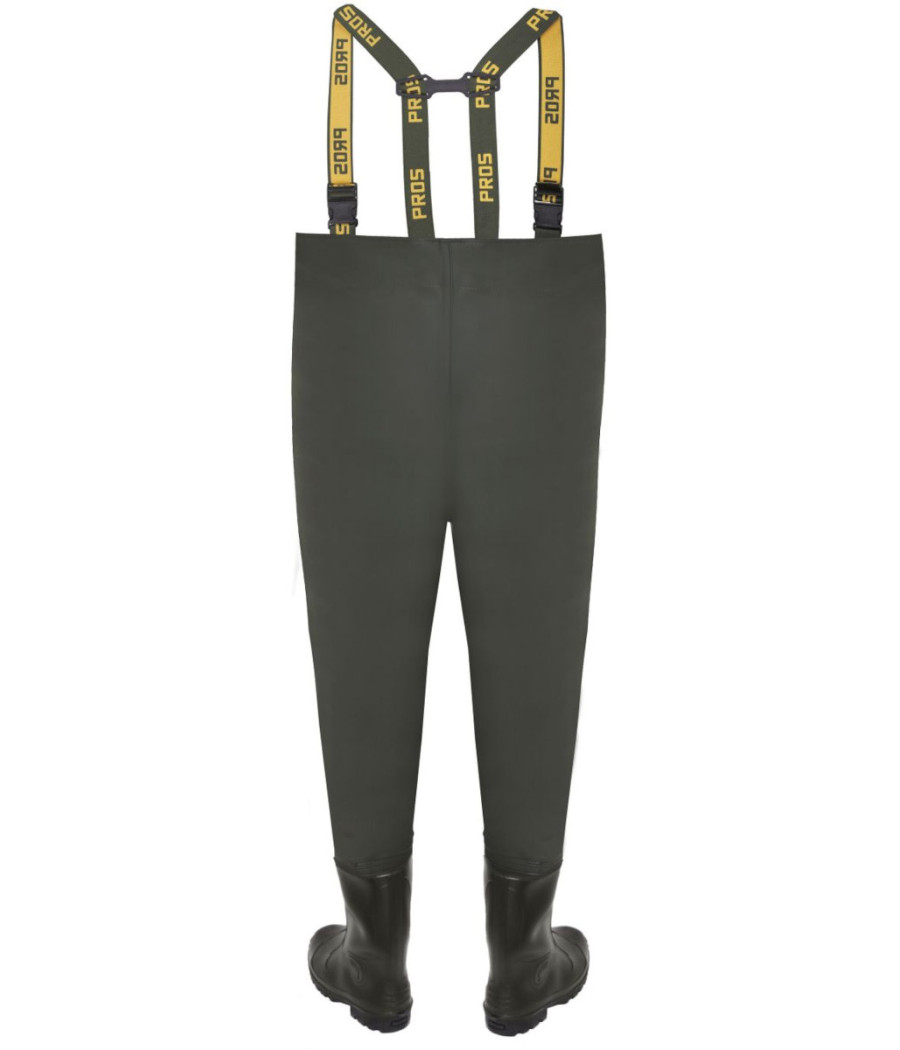 SPODNIOBUTY WODERY WĘDKARSKIE Polskie Pros Heavy Duty zielone roz. 42