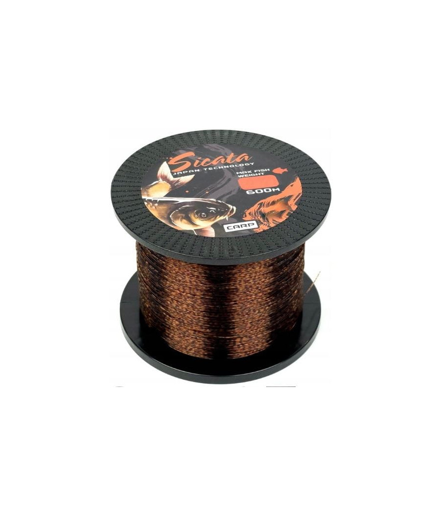 ŻYŁKA Karpiowa Sicata Carp 600m 0,28mm 15.00kg 3D Mistrall karp method i feeder