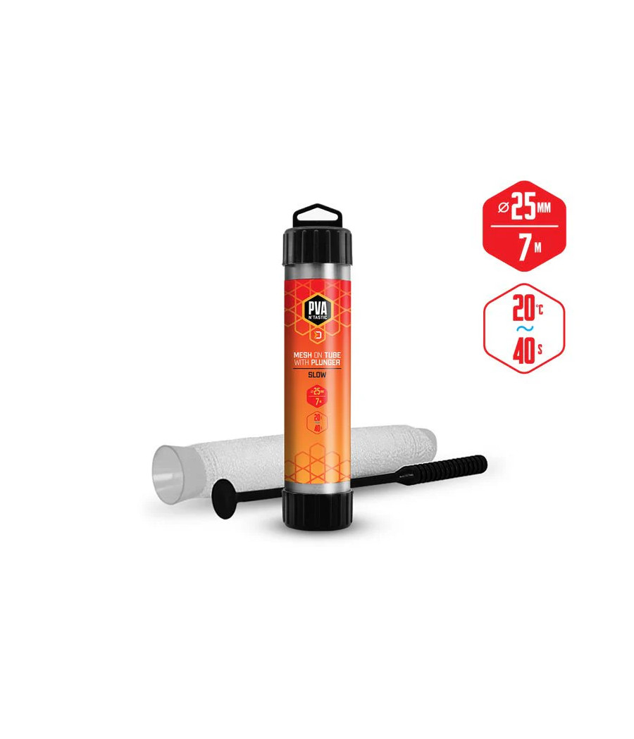 Siatka PVA Tunel + Ubijak Slow 'n Tastic - PVA 25mm 7m