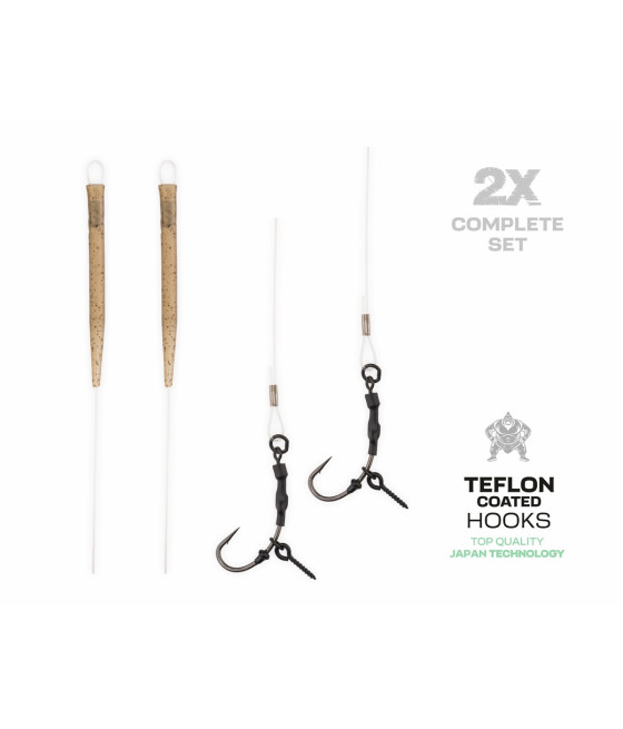 Przypony Karpiowe ZFish Fluorocarbon Carp Rig roz. 4 2szt Zadziorowe