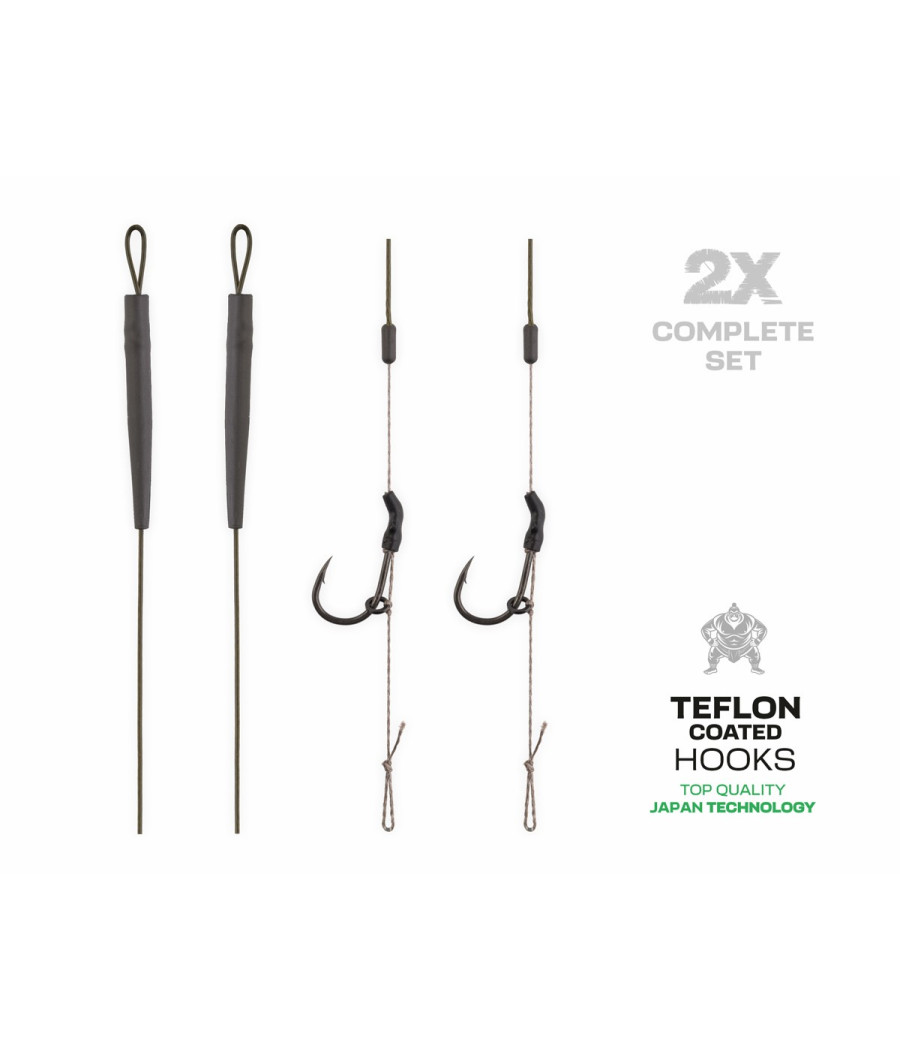 Przypony Karpiowe ZFish Tungsten Carp Rig roz. 8 2szt Zadziorowe