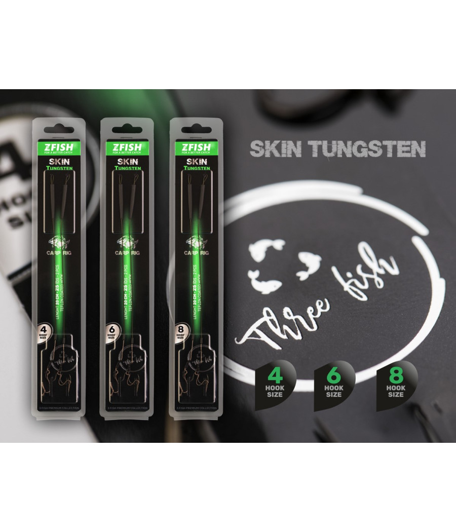 Przypony Karpiowe ZFish Tungsten Carp Rig roz. 8 2szt Zadziorowe