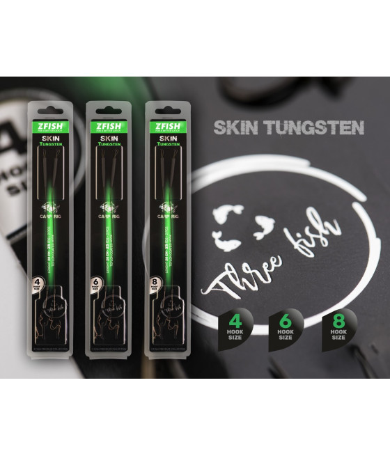 Przypony Karpiowe ZFish Tungsten Carp Rig roz. 6 2szt Zadziorowe