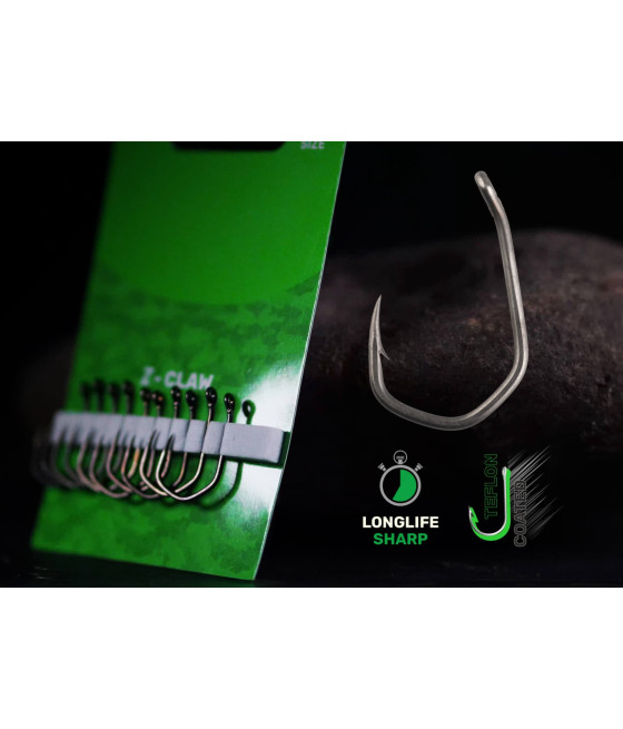 Haki Karpiowe Z-Claw ZFISH haczyki teflonowe roz 8 10szt