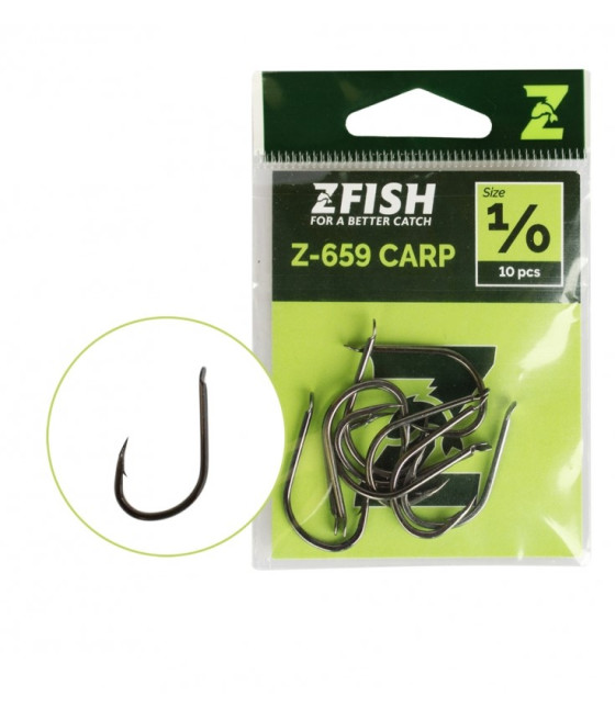 Haki Karpiowe ZFISH Z-659 roz 1 10szt