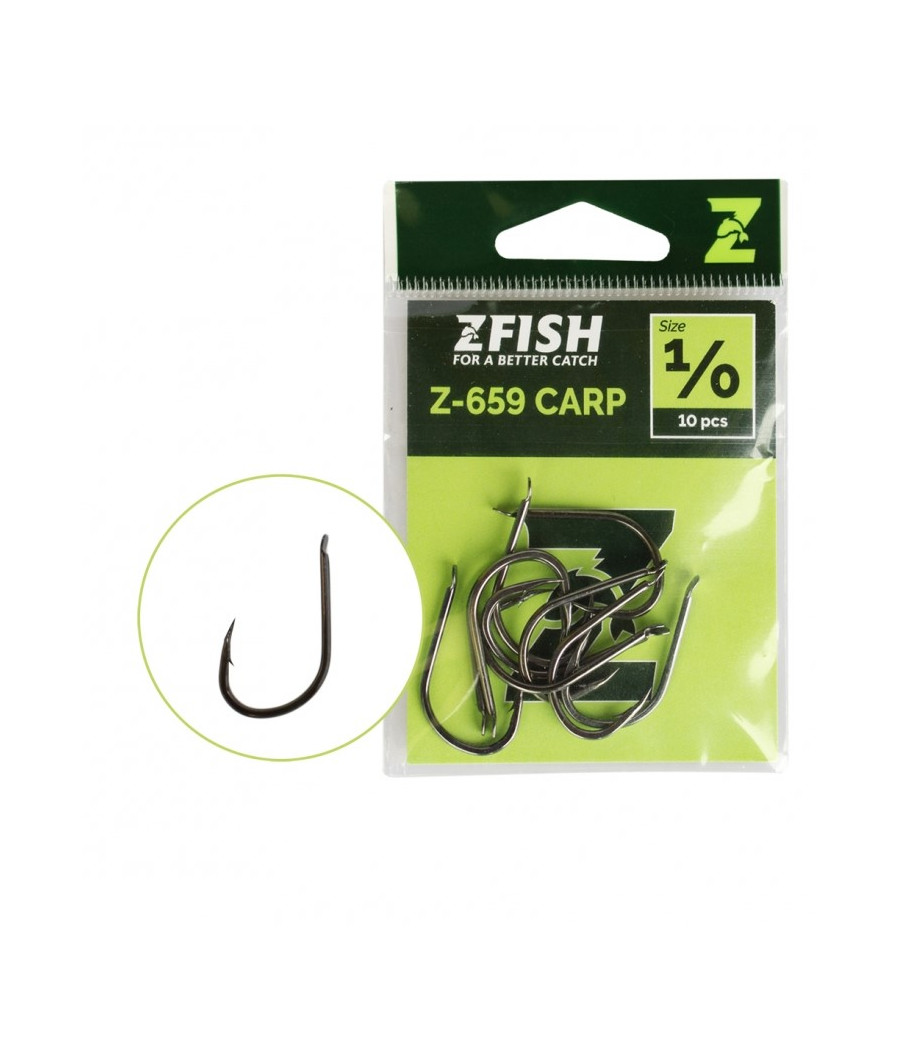 Haki Karpiowe ZFISH Z-659 roz 2 10szt