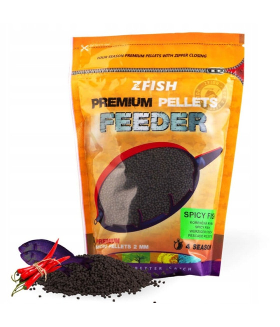 Micro Pellet ZFish Method Premium Pellet Spicy Fish 2mm 700g