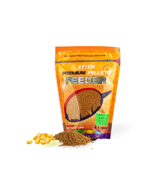 Micro Pellet ZFish Method Premium Pellet Sweet Corn & Betaine 2mm 700g