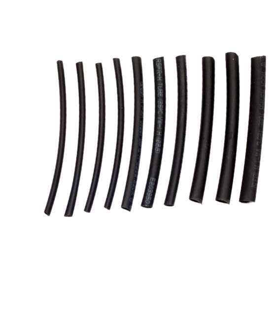 Rurki Termokurczliwe Czarne 5 Cm / 3,5mm (10 Szt)