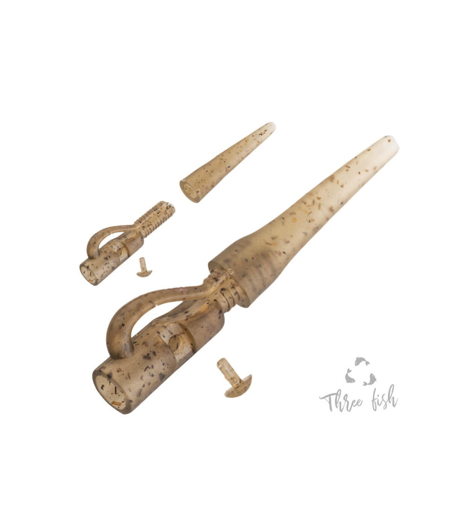 Zestaw Klipsów Do Ciężarków I Gumowy Stożek Ogonowy Zfish 6szt