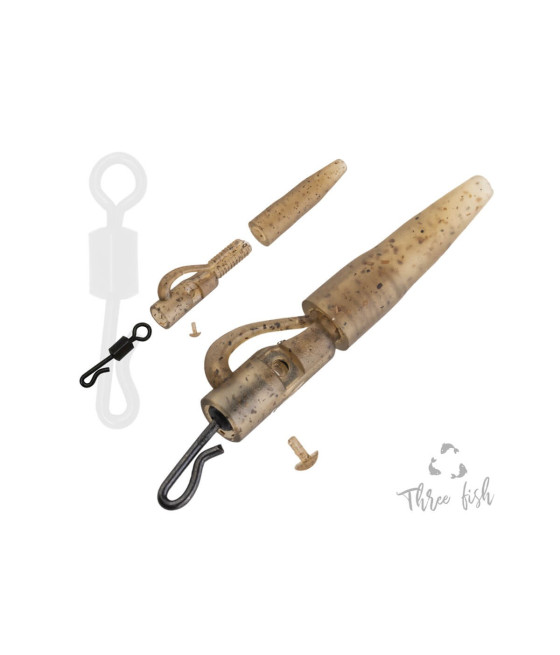 Zestaw Klipsów Do Ciężarków I Guma Ogonowa Zfish 6szt