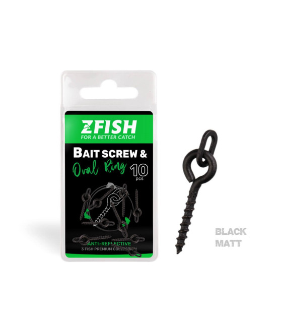 Śruba Do Przynęty I Owalny Pierścień Zfish 10szt