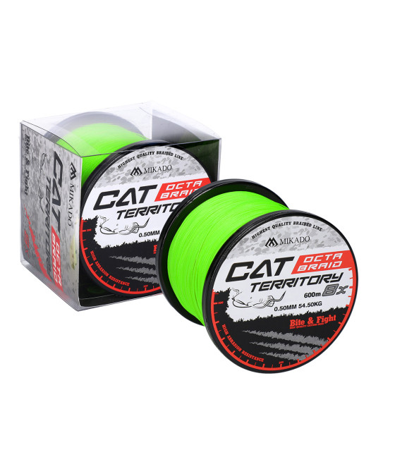Plecionka Cat Territory Octa Braid 0.50mm 54.5kg 600m Fluo