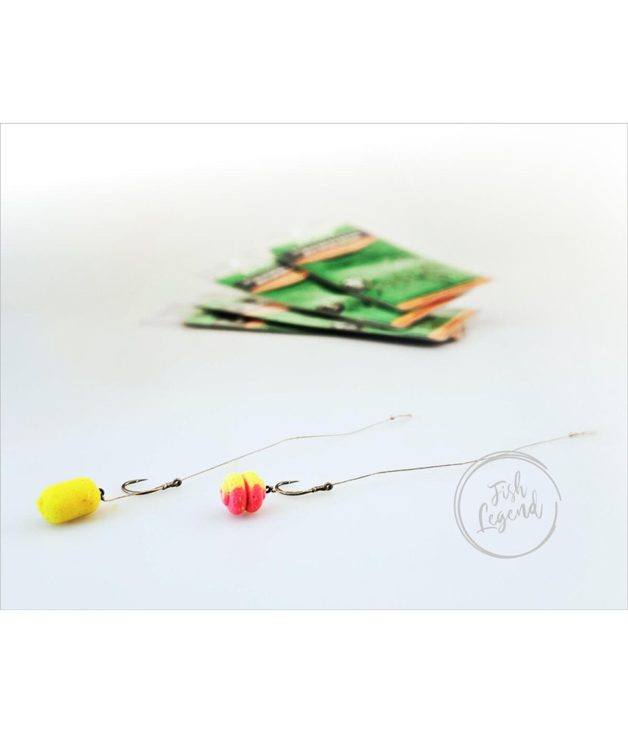 Gotowe Przypony Zadziorowe Plecionka Igiełka roz 4 Zfish 5 szt