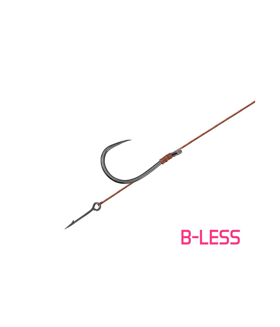 Gotowe Przypony Bezzadziorowe Plecionka Igiełka 8cm roz 6 Delphin 6 szt