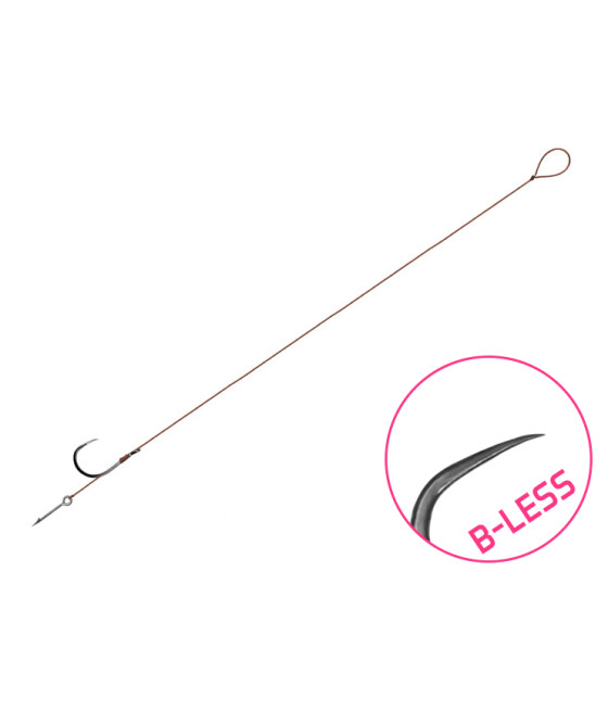 Gotowe Przypony Bezzadziorowe Plecionka Igiełka 8cm roz 10 Delphin 6 szt