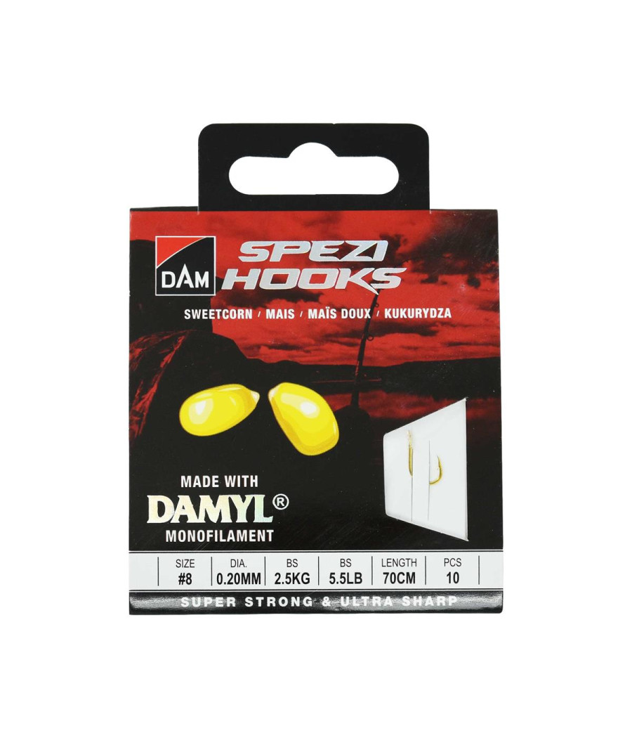 Gotowe Przypony Spławikowe Dam Spezi Sweetcor roz 8 0.20mm 10szt